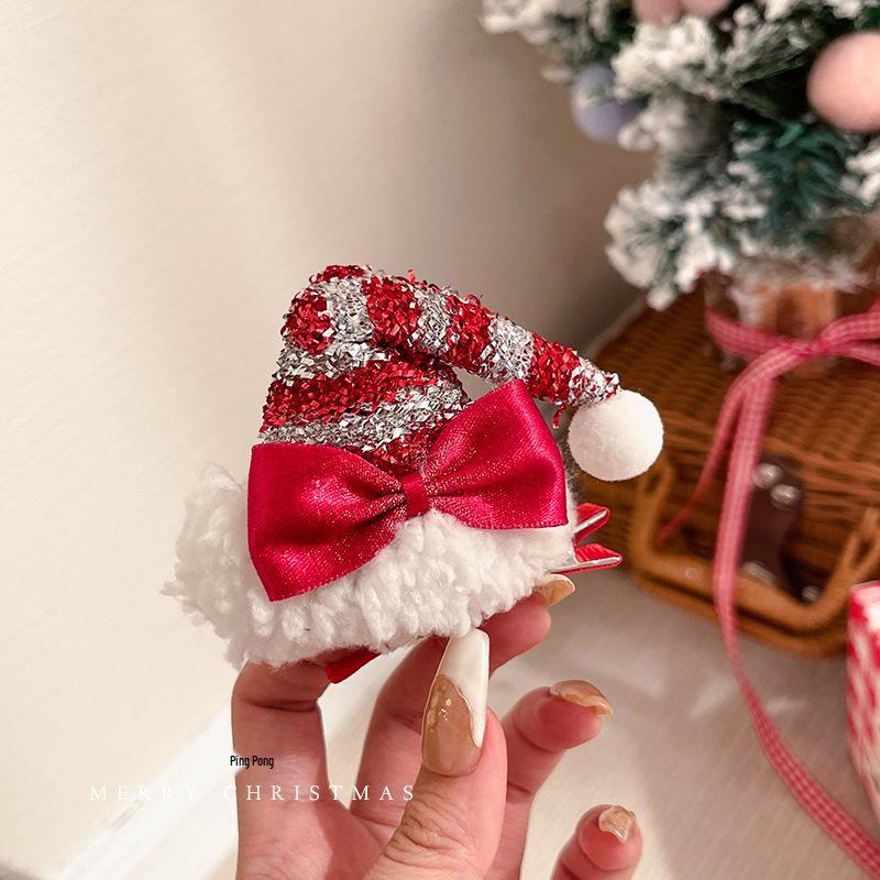 Women's Christmas Headband Plush Hat Hair Accessories for Photos