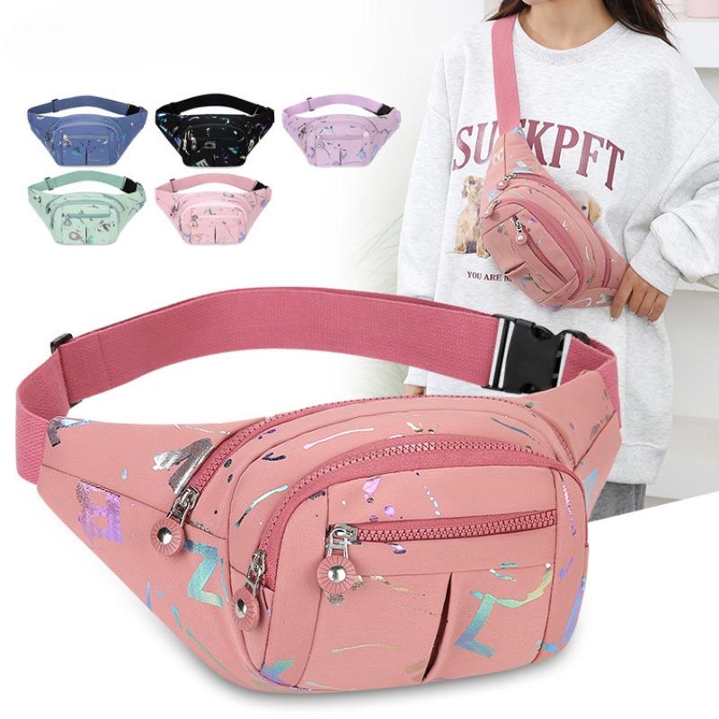 1Pc Large Capacity Waterproof Work Sports Mobile Phone Fanny Pack Women's Running Fashion Versatile Satchel Wallet Tide