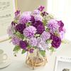 Artificial Flowers Fake Silk Hydrangea Rose Home Room Table Vase Decora Festival Wreath Wedding Bouquet Party Gifts Accessories
