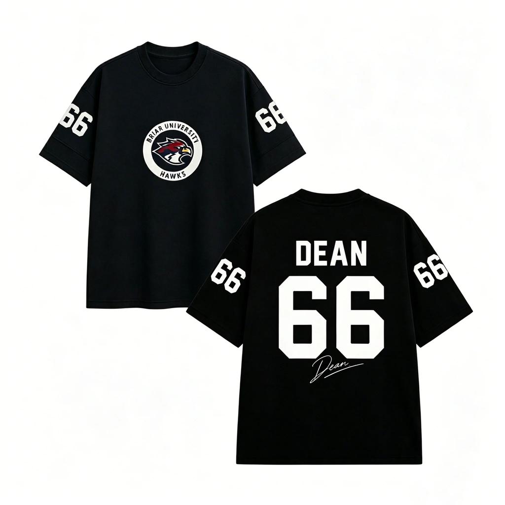 New TV - Off Campus Briar University Jersey Graham 44 22 DI LAURENTIS 66 Signature T-shirt Casual Loose Tops Unisex