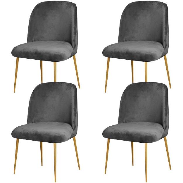 4 Pack Velvet Curved Back Chair Covers Modern Accent Mid Century Short Back Armless Chair Slipcovers for Room Furniture Protector