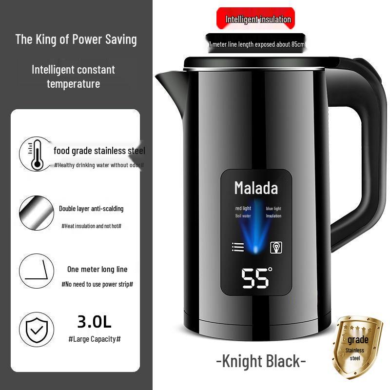 Wanlida Smart Electric Kettle - Keep Warm, Durable, Auto Power-Off, Large Capacity, Temperature Controlled Boiler.