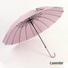 16-Rib Wind-Resistant Straight and Curved Handle Umbrella with Custom Logo