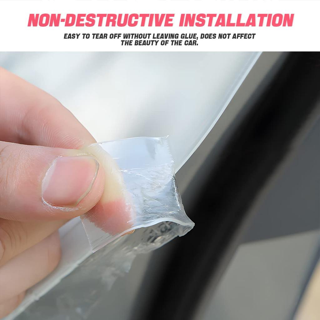 Transparent Car Door Entry Protector 5cm x 10m Anti-Collision Protective Film for Door Sill Rear Bumper Edge Guard Scratch-Resistant Flexible Tape