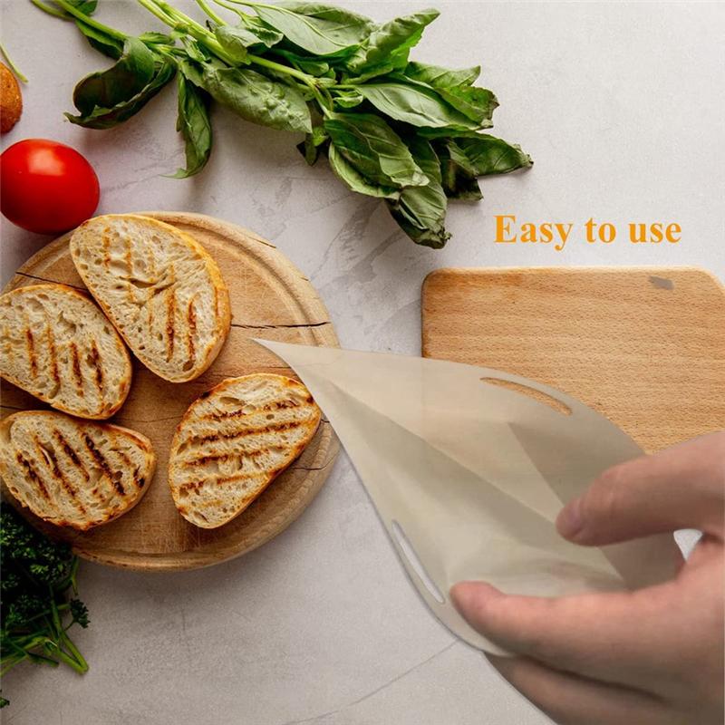 A96I-15 Pack Reusable Grilled Cheese Sandwich Bag For Grilled Cheese For Sandwiches, Chicken, Nuggets