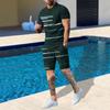 Summer Men's And Women's Short Sleeved Shorts Fashion Trend 3d Print Set Casual Comfortable Sports Clothing