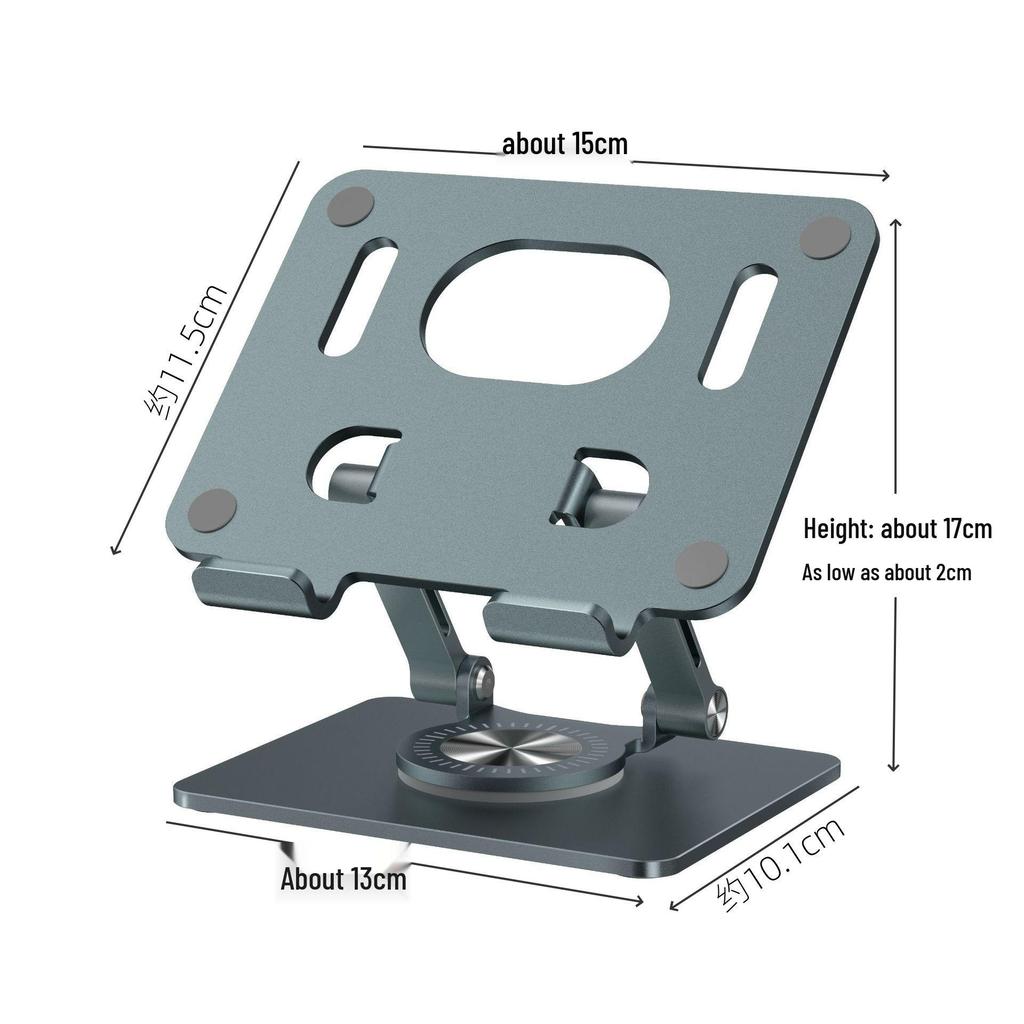 Adjustable Aluminum Tablet and Phone Stand for iPad and iPhone