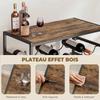 Wine Rack, for 30 Bottles, 6 Tiers, Industrial Style, 59 X 30 X 88.5 Cm, Rustic Brown