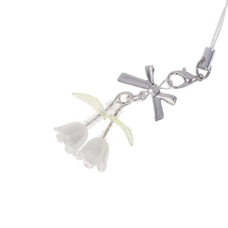 Handmade Beaded Pendant Delicate Phone Charm Lanyard Chain Keychain Pendant For Backpack Wallet Purse