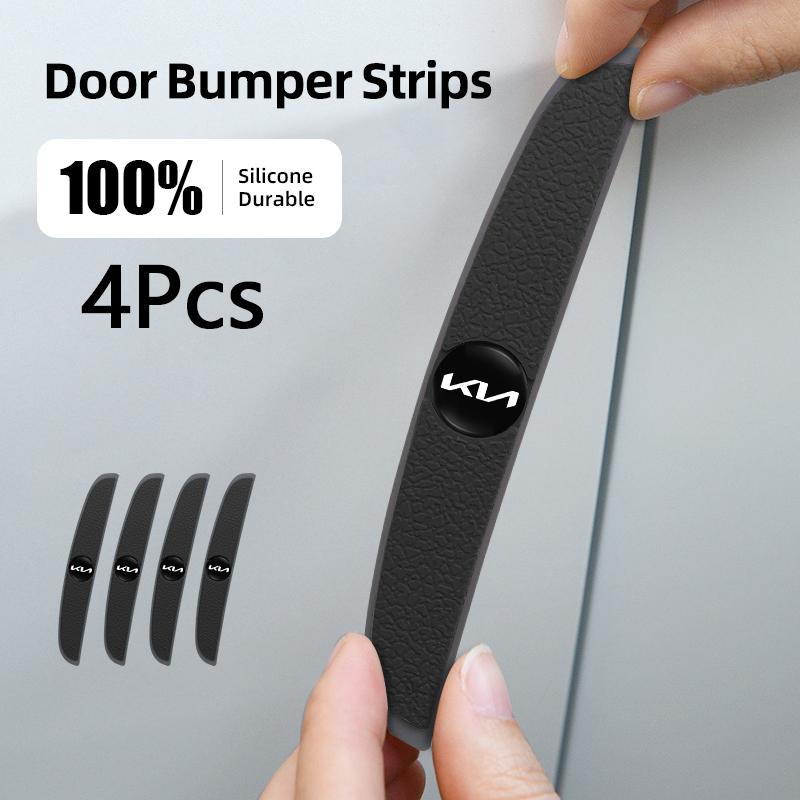 BGXIMK1 4Pcs Car Anti-collision Strip Silicone Protection Pad For KIA K3 Sportage Carnival K5 Seltos Pegas KX1 EV5 Sonet EV6 K4 EV3 Ceed