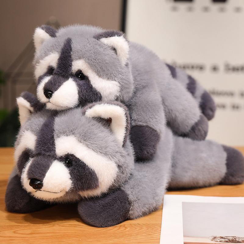 Cute and cute raccoon doll plush toy raccoon doll children's company soothing pillow doll