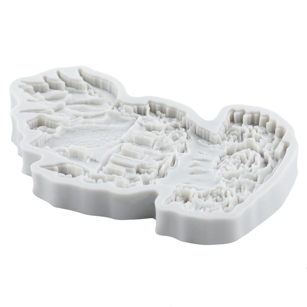 Fairy Garden House Silicone Mold Fairy Garden Rose House Fondant Molds Cake Decorating Tools Cupcake Topper Candy Sugar Craft Gum Paste Polymer Clay