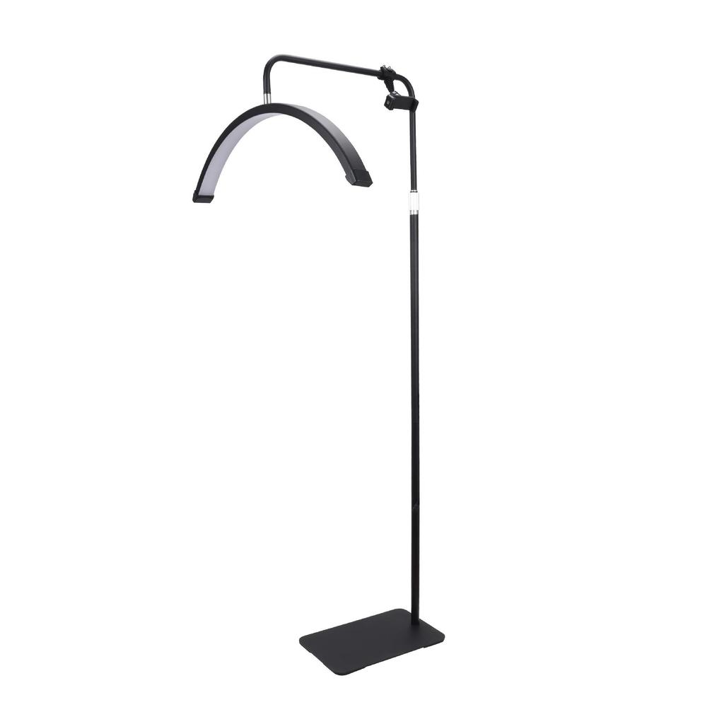 24" U-Shaped LED Beauty Lamp with Floor Stand for Nail, Tattoo, and Eyebrow Art.
