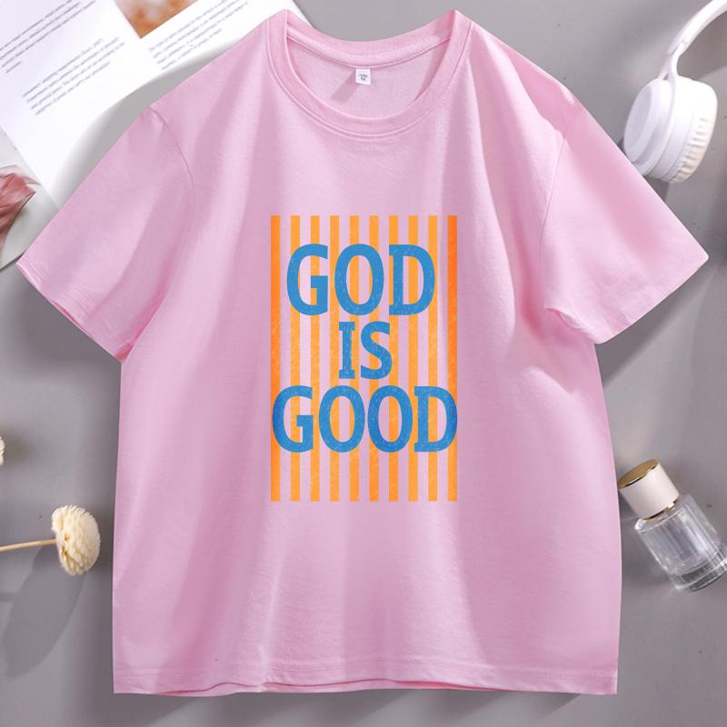 God Is Good Tshirts Christian Bible Verse T Shirt Design Faith Tshirt Unisex Clothing T Shirts Short Sleeve Cotton Clothes