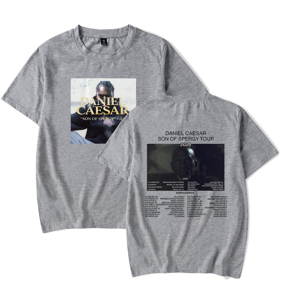 Daniel Caesar Son of Spergy tour Tshirt Summer Unisex 2026 Shortsleeved Casual Design Tee S