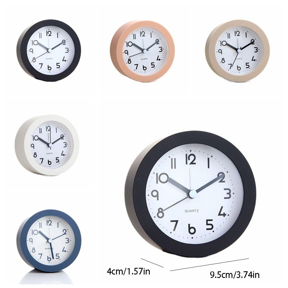 Retro Desk Clock Non-Ticking Electronic Clock Wake-up Artifact Silent Alarm Clock  Bedside Use