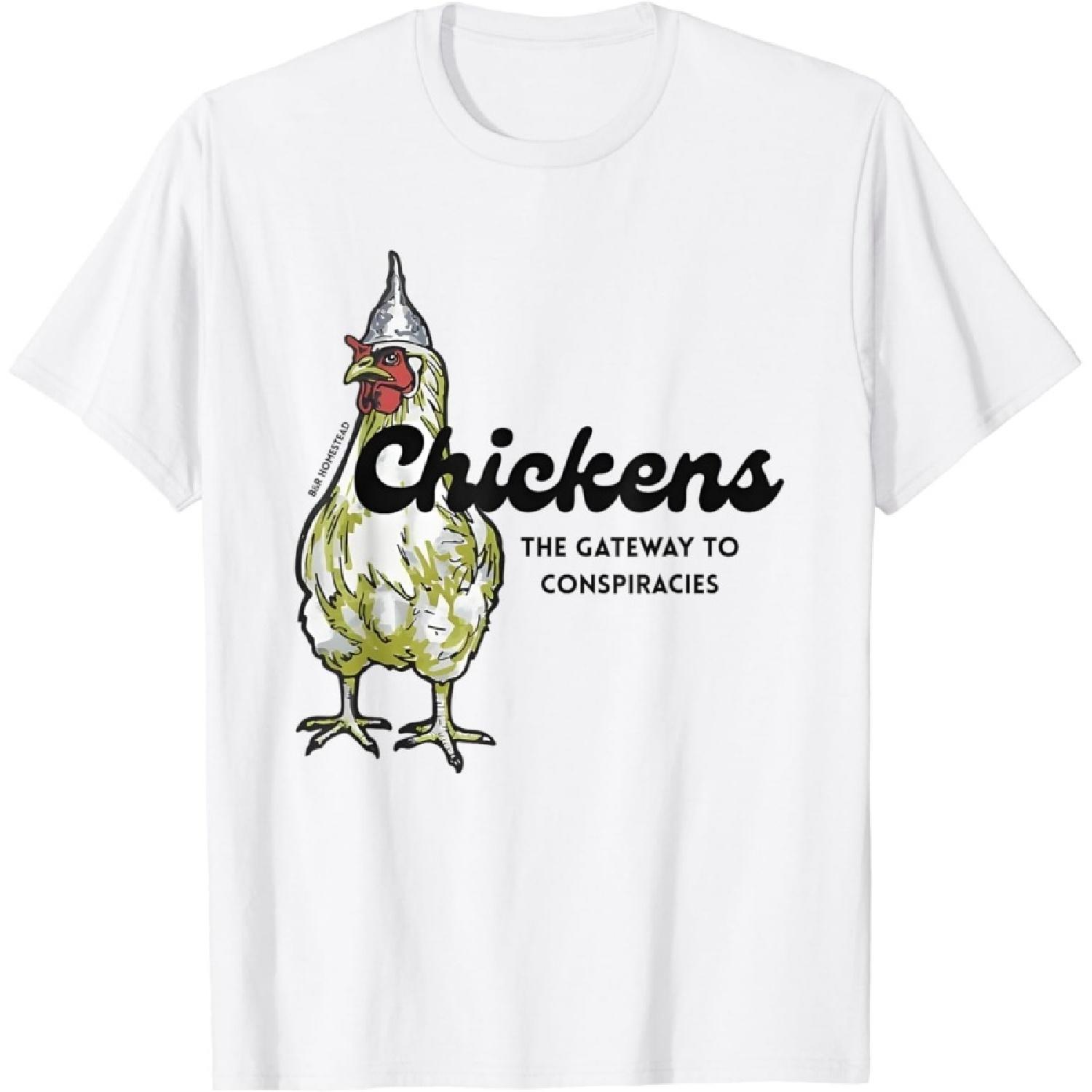 HARCEWBK Chickens The Gateway to Conspiracies T-Shirt S