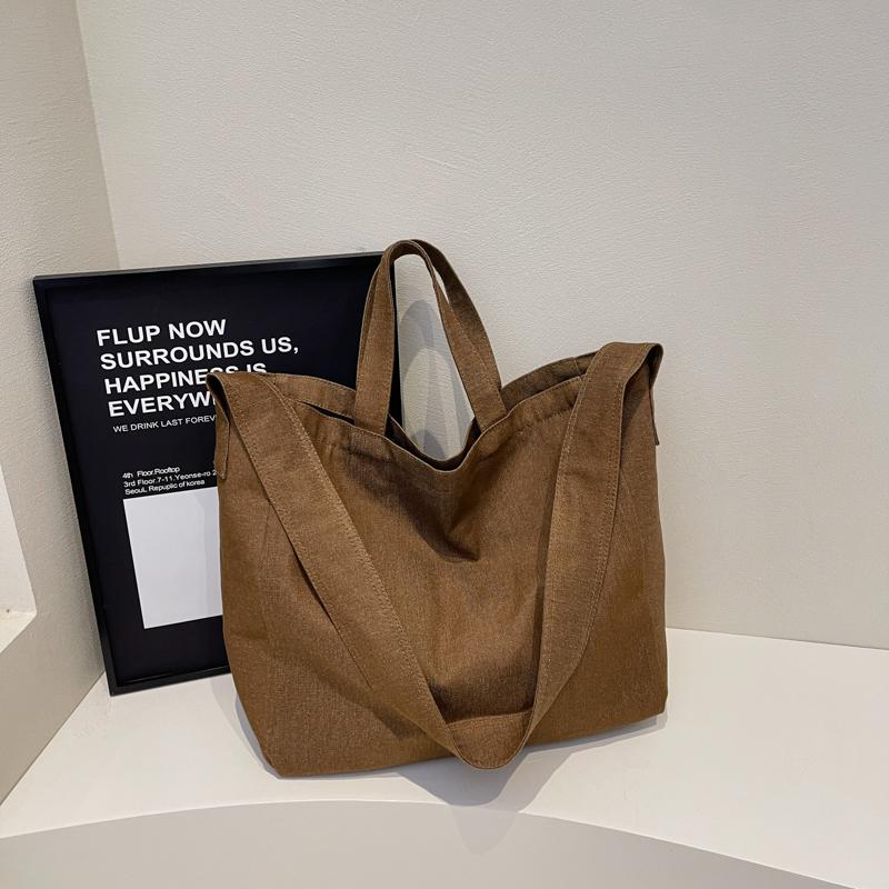 Damen Umhängetasche einfarbig Vintage Tragetasche große Kapazität Umhängetasche