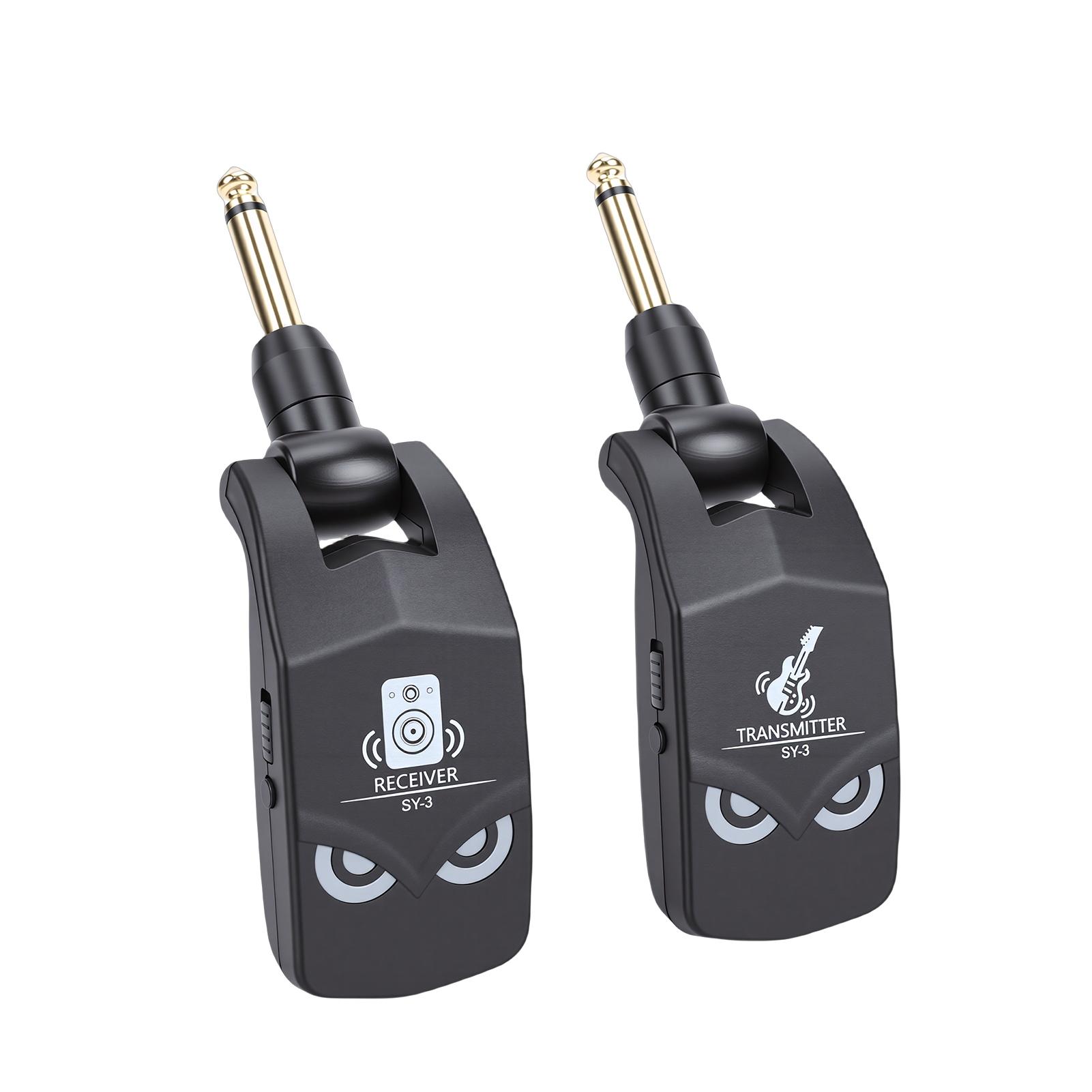 Беспроводная система для гитары 2,4 ГГц Передатчик Приемники 4 мс   Низкая задержка 10 ч   Время работы от аккумулятора Перезаряжаемая беспроводная   Система для электрогитары