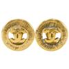 COCO Mark Earring Vintage Plated Gold 19.6g Women Used