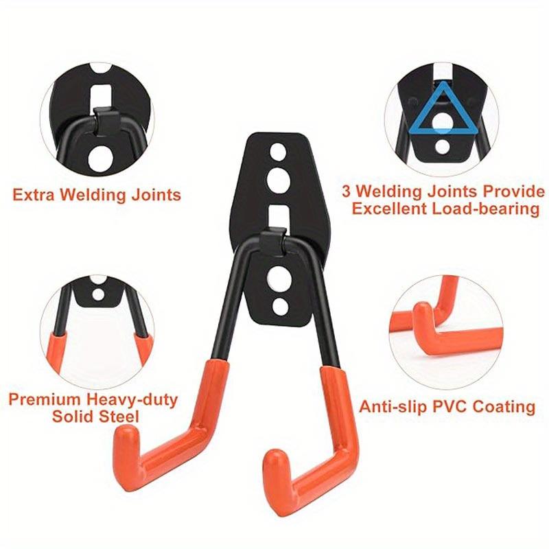 4PCS  Metal Hook Bicycle Hanger Hooks Garage Organizer Wall Mount  Wall Mount Anti-slip Storage Hook