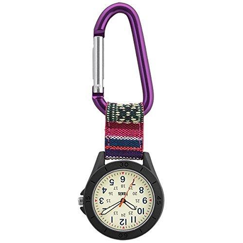 Sun Flame J-Axis Hook Watch Carabiner AP1322-PU Purple