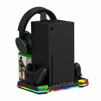 IPEGA PG-XBX025S For Xbox Series X Charging Dock RGB Light Cooling Stand Headset Hanger