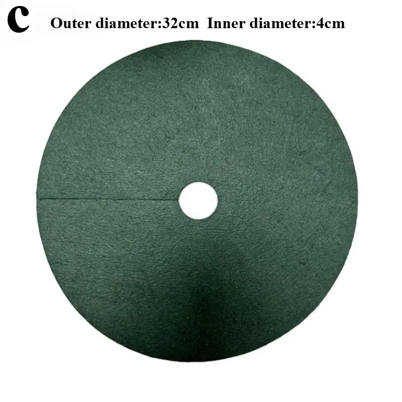 

20 шт. Нетканые кольца для мульчирования деревьев Утолщенные многоразовые коврики для борьбы с сорняками вокруг деревьев Защита для деревьев Коврики для защиты от сорняков Круглые тканевые барьеры для корней деревьев 32cm 20pcs