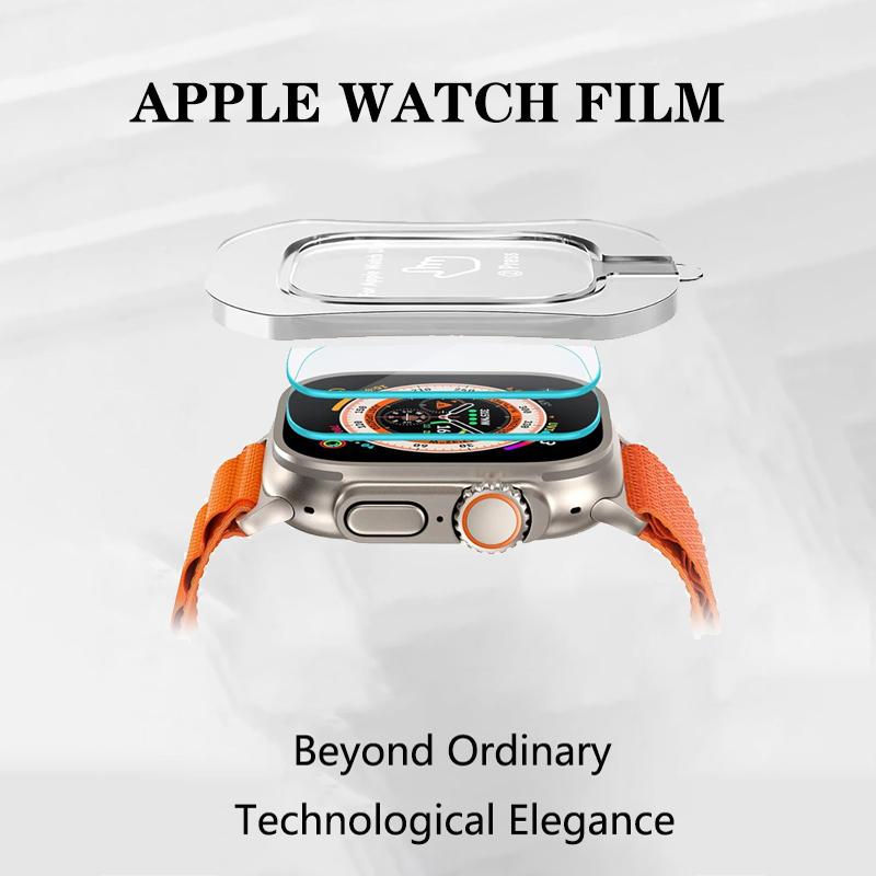 Tempered Glass Film For Apple Watch Ultra 2 49mm With Alignment Tool HD Screen Protector for iWatch Ultra 49mm Easy Install Kit