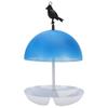 Bird Feeder ABS Mushroom Shape Rain Proof Dome Top Bird Feeder Tray for Outdoor Garden