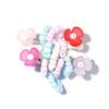 Vibrant Floral Seed Bead Flower Cluster Hair and Shoe Clip Accessories