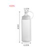 12/16/24oz Condiment Plastic Squeeze Bottle For Ketchup Oil Dispenser Transparent Salad Sauce Bottles Seasoning Kitchen Gadgets