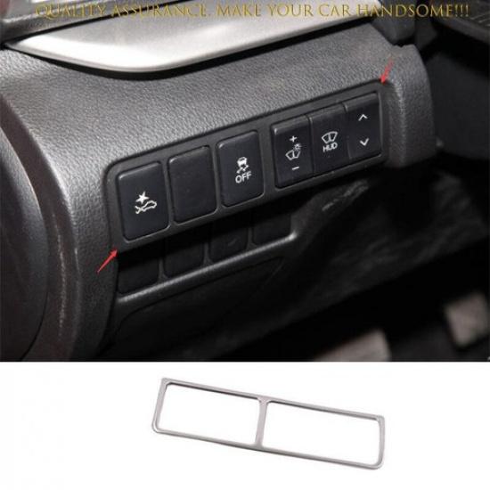 For Mitsubishi Eclipse Cross 18-4 Silver Steel Driver s Side Dash Control Cover