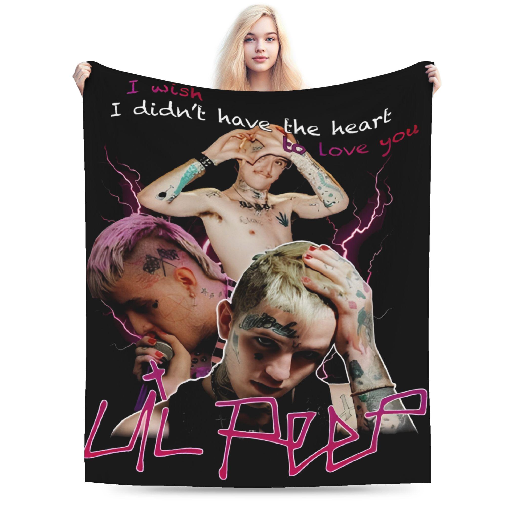 Helenal Unisex Lil Peep I Wish Rapper Singer Accessories Blankets Lightweight Thin Fleece Throw Blankets Comfortable Bedding Throws