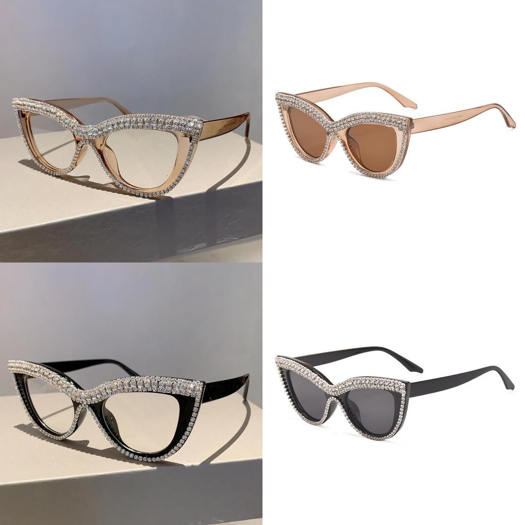 Retro Punk Oversized Cat Eye Sunglasses With Uv400 Protection For Fashionable Outings