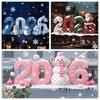 2026 Merry Christmas Glass Window Stickers Cartoon Designs Decals Stickers For Home Xmas Ornaments Gifts