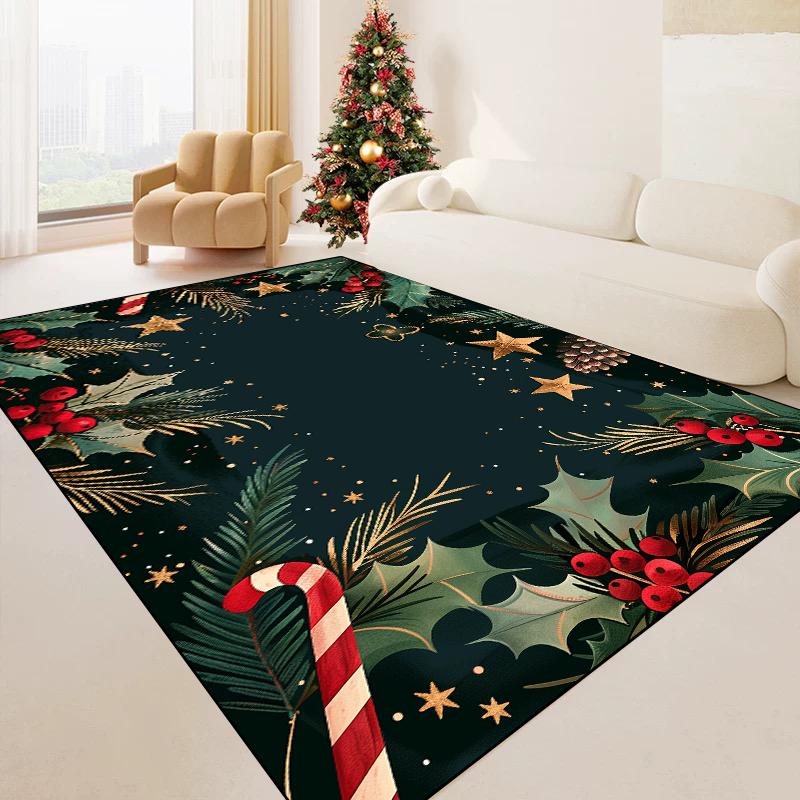Dekoracja Świąteczna Salon Dywan Duży Obszar Sofa Stolik Kawowy Dywaniki Miękkie Puszyste Sypialnia Szatnia Wejście Wycieraczka