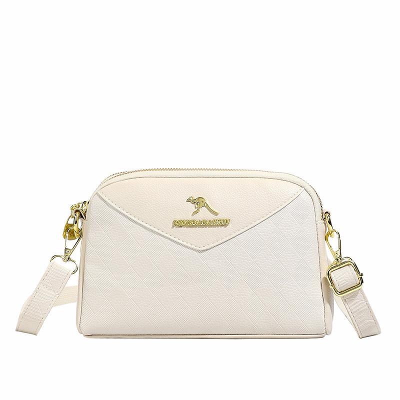 

Compact Quilted Crossbody Bag with Adjustable Strap Stylish Mini Shoulder Bag for Women Daily Use and Casual Outings бежевий