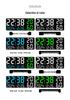 GH9002 Multi-functional Wall Clock: Large Font, Night Light, Temperature & Humidity Display, Multiple Alarms