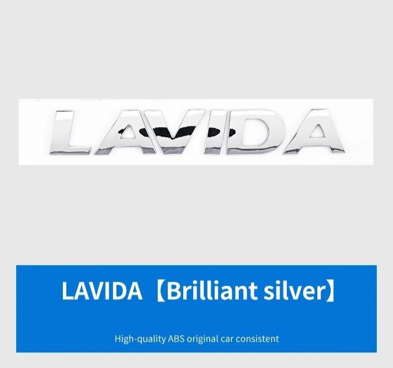 For VW For Volkswagen GTI/CC/V6/V8/Caddy/Jetta/Lavida specific ABS plastic trunk badge sticker silver black decorative label w