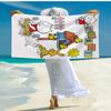 Ultra-Soft Beach Towel with Musti Theme,Ideal for Pool - Camping, Diving - Perfect Travel Essential, Vibrant Beach Towel.