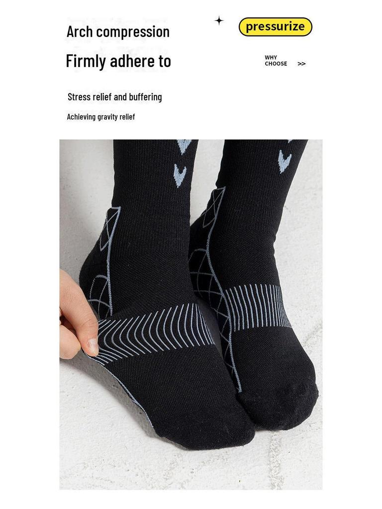 Professionelle Sport-Kompressionssocken für Herren für Fitness und Laufen