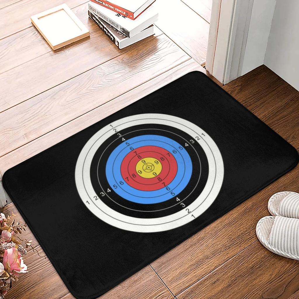 Sports ThemedCarpet Mat Dart Board Archery Flame Printing Anti Slip Carpet Home DecorationIndoor Game Room Living Room Floor Mat