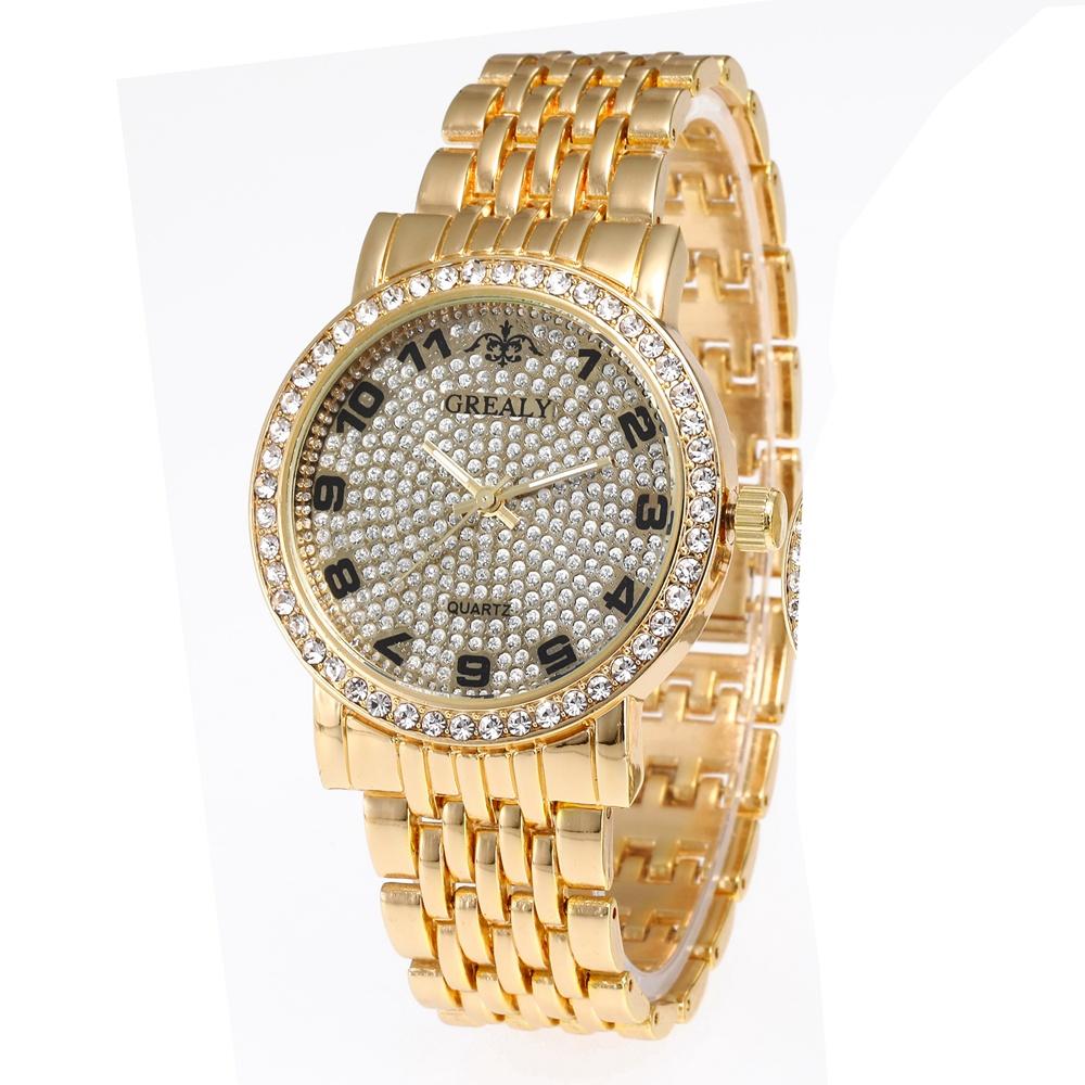 New Fashion Women Watches Rhinestone Digital Quartz Watch Alloy Wristwatches Relogio Feminino Watch Clock Watches For Women Gift