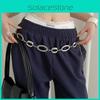 Gold Silver Metal Waist Chain For Women Trendy Designer Accessory With Hook Fastening