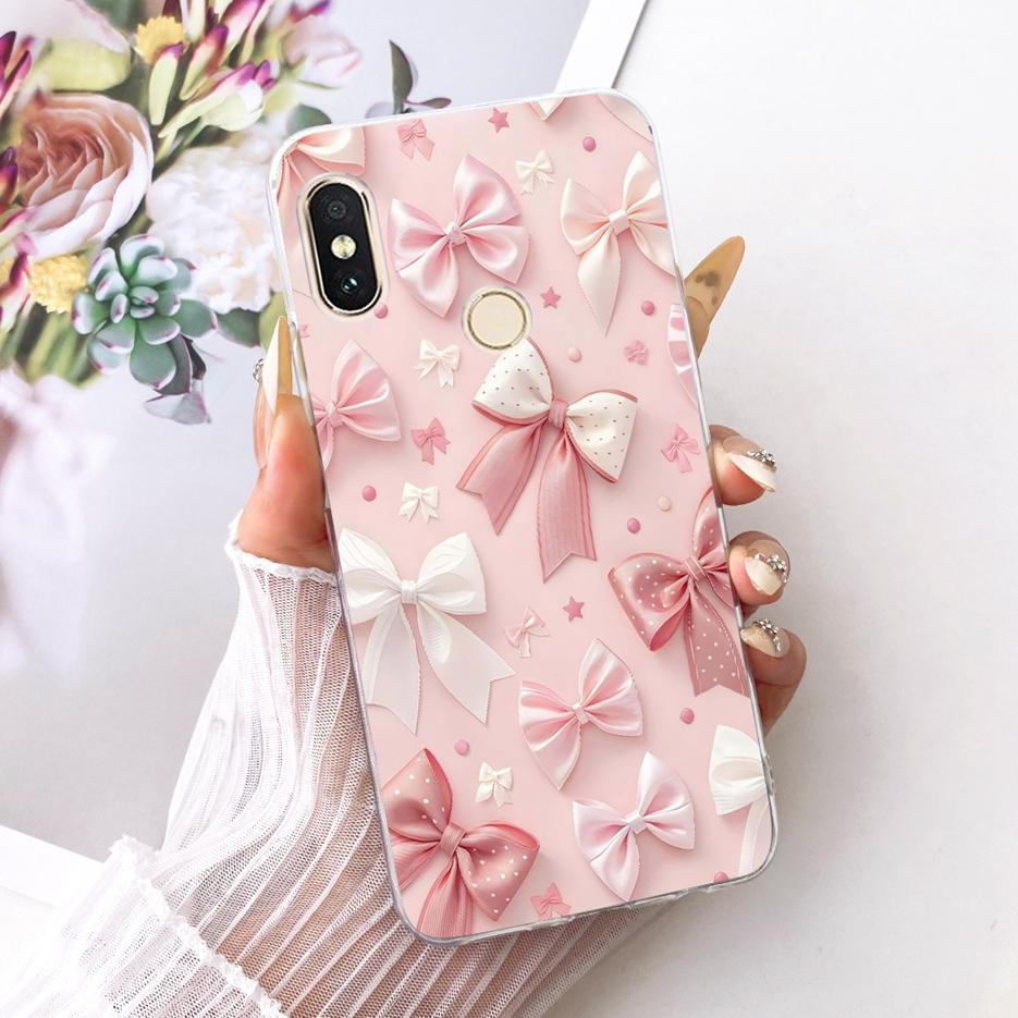 For Xiaomi Redmi Note 6 Pro Case Luxury Butterfly Tree Painted Cover Soft Silicone Case For Xiaomi Mi A2 Lite Redmi 6 Pro Fundas