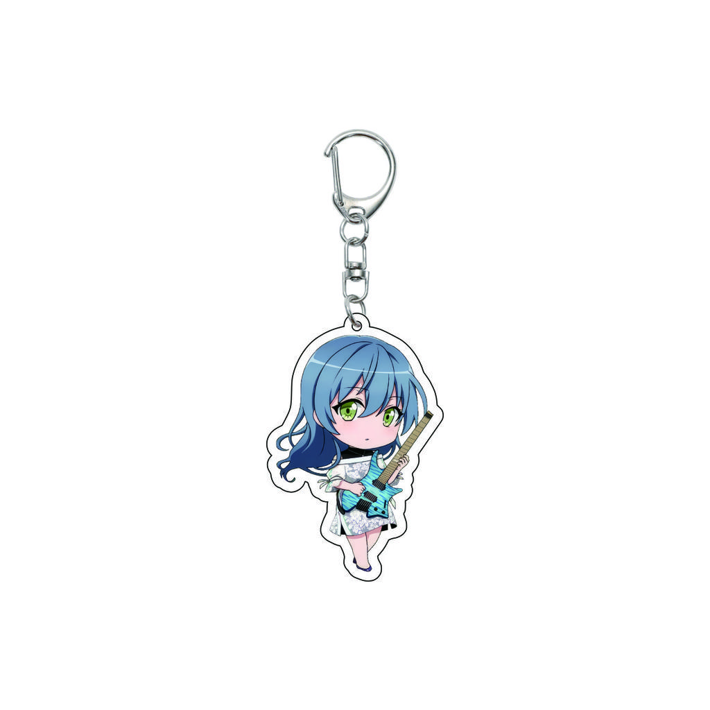 55MM Anime banG Dream Keychain Toyama Kasumi/Saya Yamabuki/Hanazono Tae Key Chain Acrylic Model Plate Christmas Gifts
