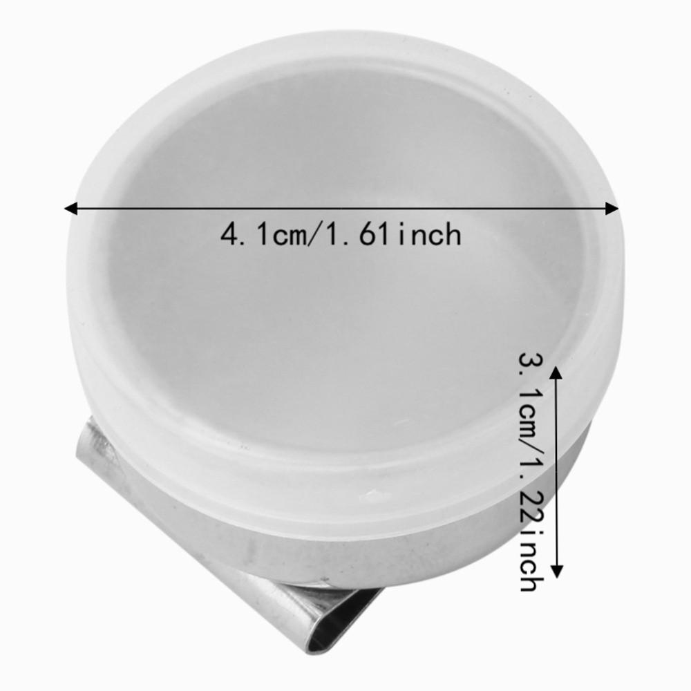 3pcs With Cover Oil Paint Palette Cup Stainless Steel Artist Paint Cup Brush Cleaning