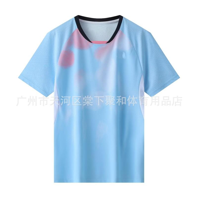Quick-Dry Breathable Badminton Shirt Men Women Kids Training Competition Sportswear Short Sleeve