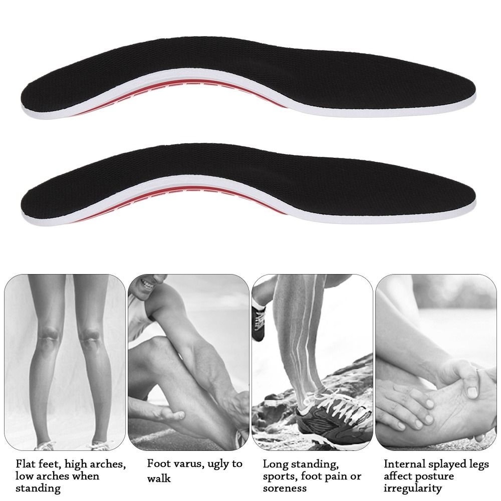 1 Pair Orthotic Insoles For Arch Support Plantar Fasciitis Flat Feet Back Heel Pain
